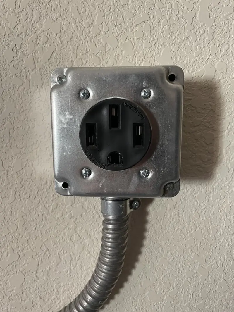 NEMA 14-50 outlet installed for Electrical Panel Upgrade in Tazewell